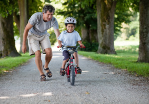 letting go of the bike