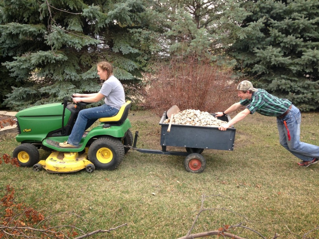 teen yard work